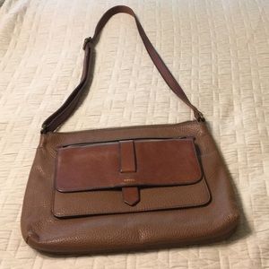 Fossil brown leather purse